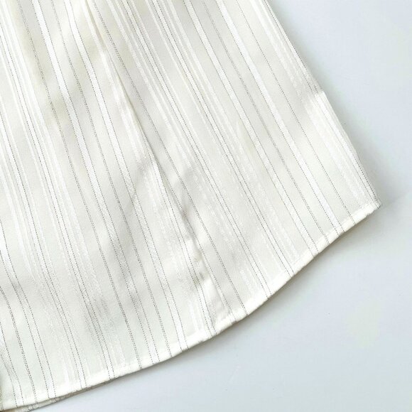 Croft & Barrow Stretch XL Ladies Button Down Dress Top Blouse Stripe  Kohls  VG+ - Picture 8 of 11